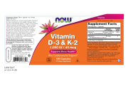 Vitamin D-3 & K-2 Capsules